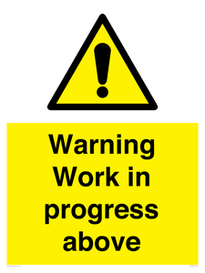 Warning Work in progress above